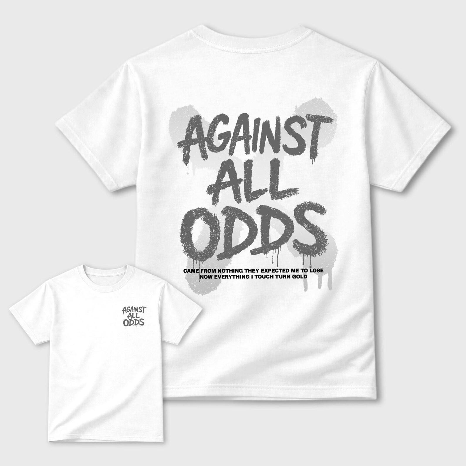 Against All Odds Graphic Tee - best T-Shirts to wear with jordans 5s White Metallic 3XL