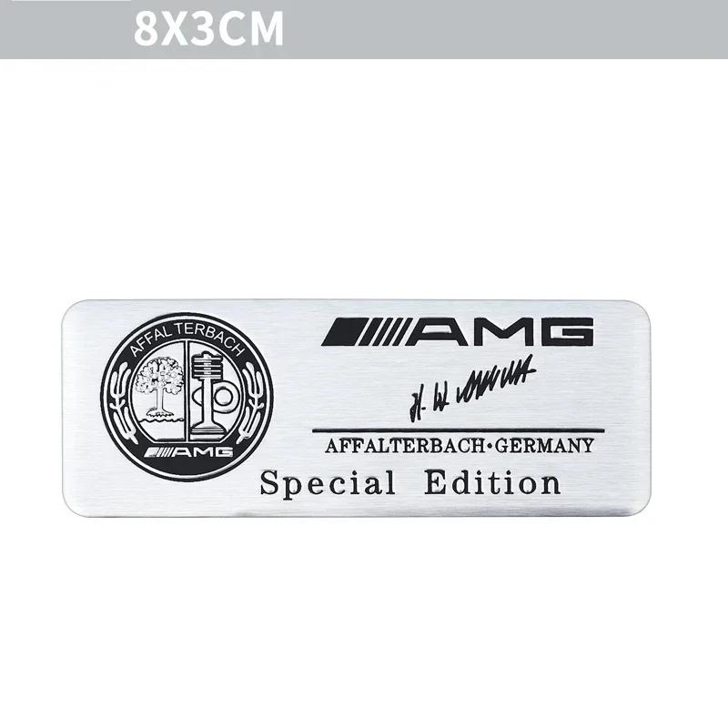 CDS1 2025 Hot New 3D Aluminum Car Body Trunk Decor Sticker Auto Refit Accessorie For Mercedes Benz AMG A B G S Class W211 W124 W128 W