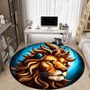 1pc Lion Head Chair Carpet for Office Non-Slip Mat for Office - Decorative Floor Mat  yy251030218
