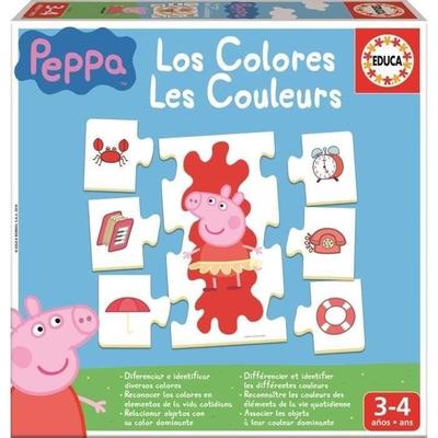 Vzdělávací hra s barvami Prasátka Peppa - EDUCA - Pro chlapce a dívky od 3 let