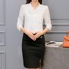 Fashion Casual Chiffon Bow Long Sleeve Shirt Office Women Tops