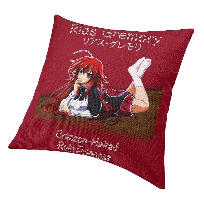 Sexy dívka Rias Gremory High School DxD Povlak na polštář 45x45 Domácí dekorativní 3D tisk Povlak na dekorační polštář na pohovku Oboustranný
