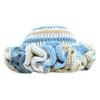 Handcrochet Bucket Hat for Women with Patchwork Ruffle Trim Elegant Fisherman Hat Photography Travel Floppy Bucket Hat