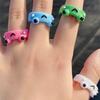 Cartoon Ring Fashion Cute Wind Resin Ring Index Finger Joint Ring Fashion Jewelry