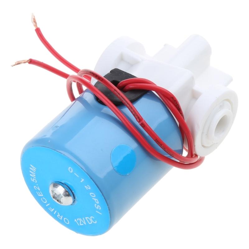 1/4" Quick Connect Water Inlet Solenoid Valve Household Pure-water Machine Parts   12V/24V Water Purifier Valve