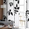 Watercolor Sheer Curtains For Living Room Red Rose Flower Branches Bedroom Tulle Curtains Kitchen Window Treatments Panel Drapes