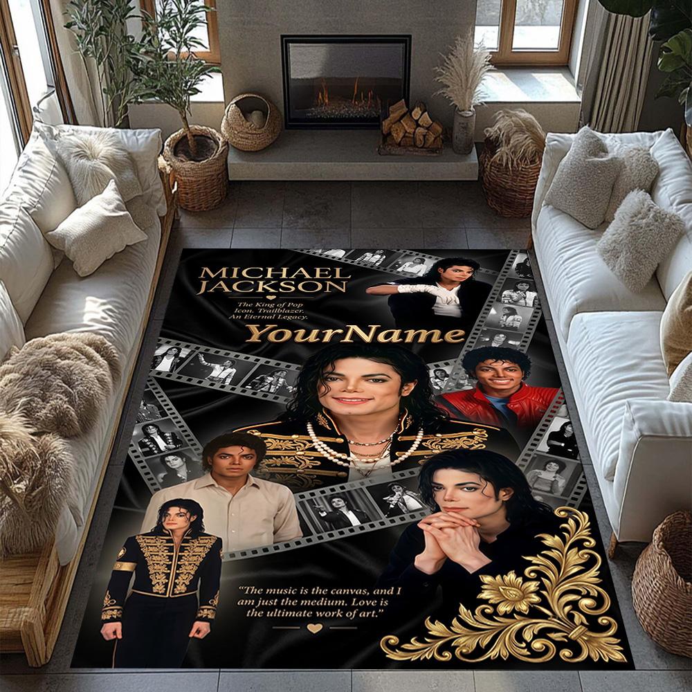 Michael Jackson 153 Personalized Name Floor Mat Design for Entryway Dining Room Hallway Decorate room Antislip Carpet Office home decor