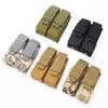 9MM Double Magazine Pouch Molle Vest Pouches Mag Holder Flashlight Holster Outdoor Hunting Accessories Waist Bag