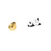 Fruit Panda Ceramic Sculpture Figurine Decoration Collection Craft Delicate Ornament Desktop Statue