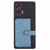 For Motorola Edge 50 Fusion 5G Phone Case Adhesive Card Bag Color Matching with Kickstand