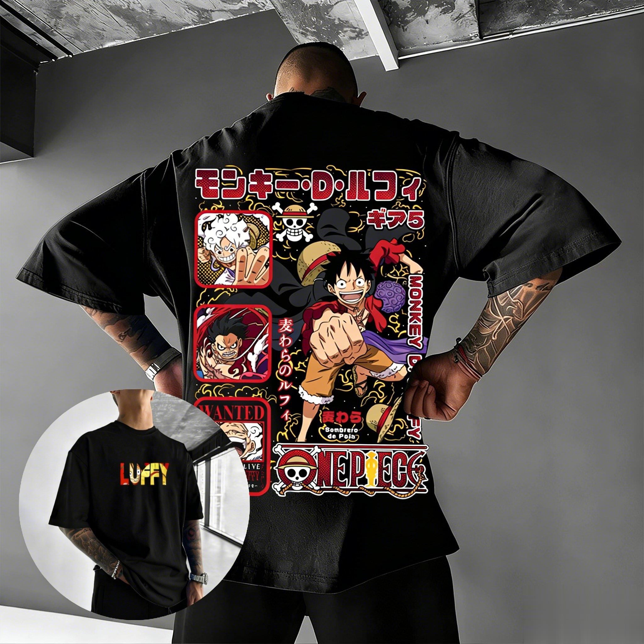 

One Piece Anime T Shirt Luffy Gear 5 Men Women Short Sleeve Tee Monkey D Graphic Print Streetwear Casual 2026 Summer Y2k Clothes 4XL