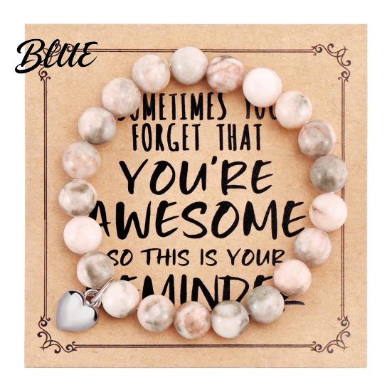 Comfortable Bracelet Women Elastic Rope Natural Stone Beads