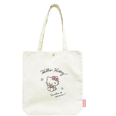 K Company Personagens Sanrio Sacola de Lona Hello Kitty CHT4-KT A36,5 x L35 x P8cm