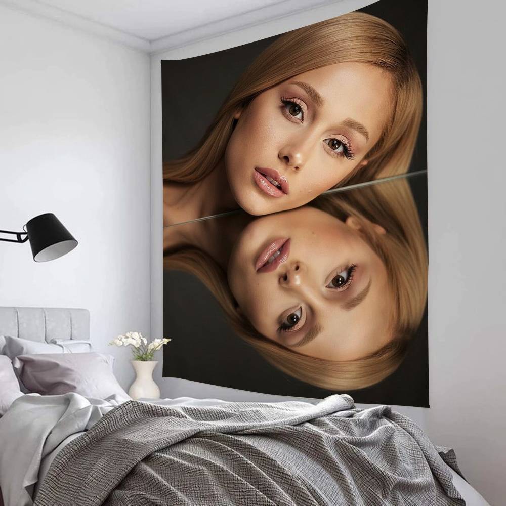 

1PC Famous Singer AAriana Grande Tapestry Art Printing Japanese Wall Tapestry Anime Wall Hanging Home Decor 74x94cm(29x37in)