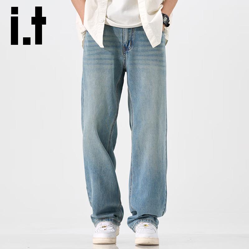 

izzue it Мужские джинсы из лиоцелла Tencel свободного прямого кроя 38