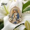 Devotionaler Christlicher Anstecker Heiliges Herz Jesu Brosche Konfirmationssouvenir Glaubensaccessoire mit Emaille-Anstecknadel Katholisches Revers Inspirierendes Geschenk