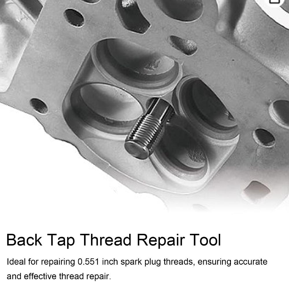 Steel Spark Plug Thread Repair Tool 14mm Thread Straightening Tool Cylinder Head