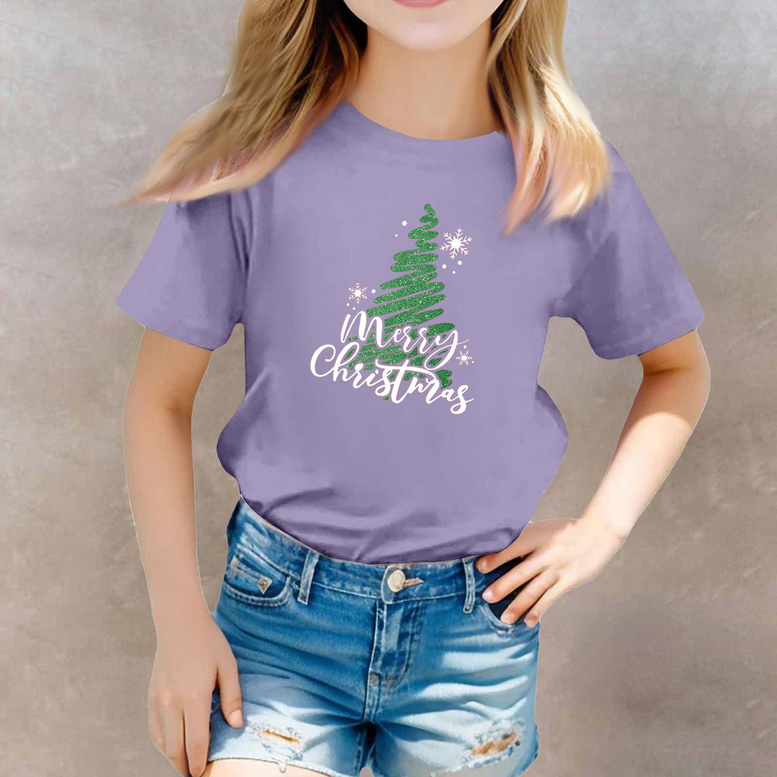

Christmas Day Toddler Girl Boy T-Shirts Kids Top Boys And Girls Printed Short Sleeved T-shirt 150