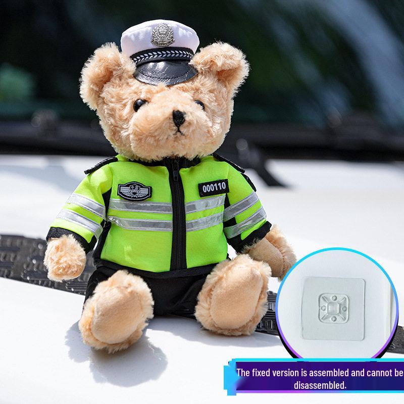 Firefighter Police Teddy Bear Plush Toy - Little Bear Cushion Wedding Gift