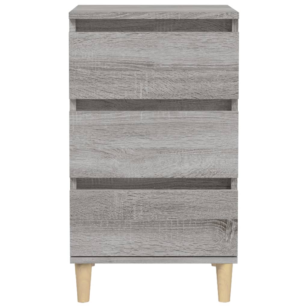 Nightstand Gray Sonoma 40 x 35 x 70 cm Particleboard