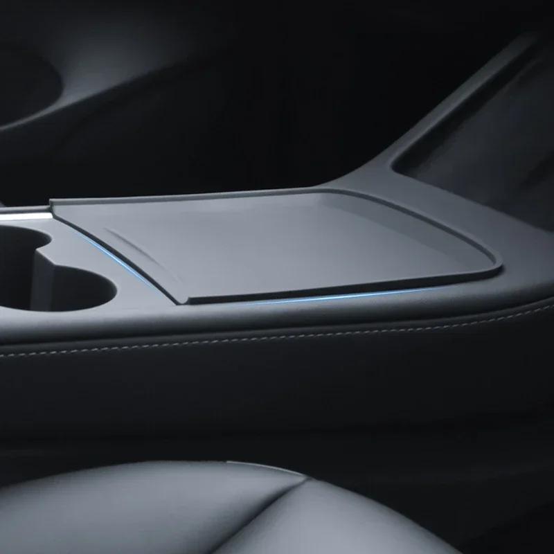 Silikonowa podkładka do konsoli środkowej dla Tesla Model 3 Model Y Antypoślizgowa Folia ochronna typu push-pull na konsolę środkową Akcesoria do wnętrza