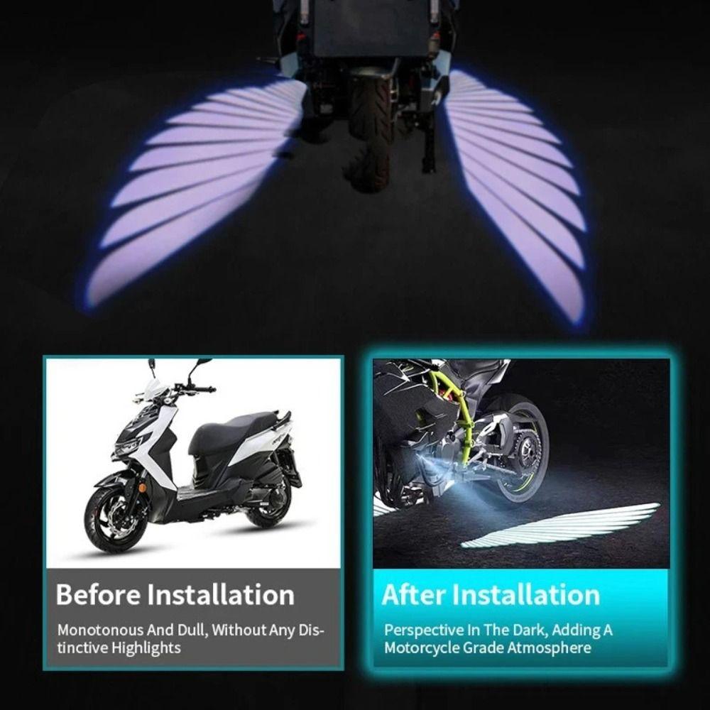 Wing Motorcycle Shadow Light Floodlight Universal Ambient Light  LED Light