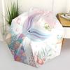 1PC Mermaid Tail Ocean Life Umbrella-8-Rib Reinforced Portable Folding Travel Suitable for All Seasons Outdoor Daily -Z0477