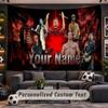 Wall Hanging Tapestry Custom NameRammstein Pattern Personalized Printed Fabric Wall Decor
