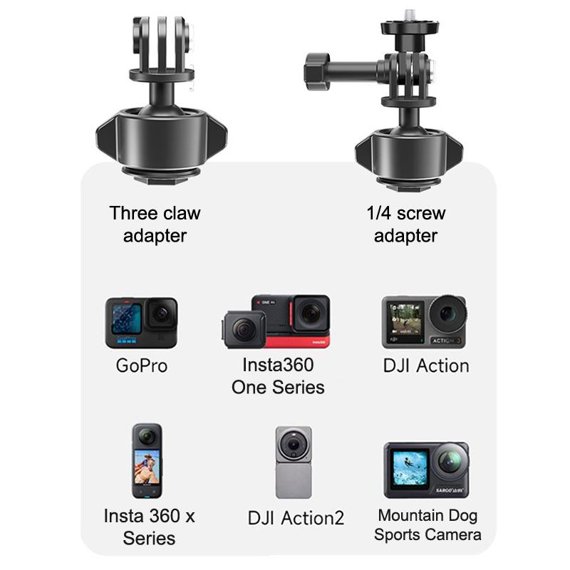 Universal Sport Camera Bike Riding Holder For Dji Action 5 Pro For Insta360 For Go Pro Bicycle Motorcycle Stand Brackets