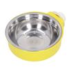 Hanging Pet Food Bowl Stainless Steel Thickening Fixed Pet Cage Single Bowl for Cats Dogs