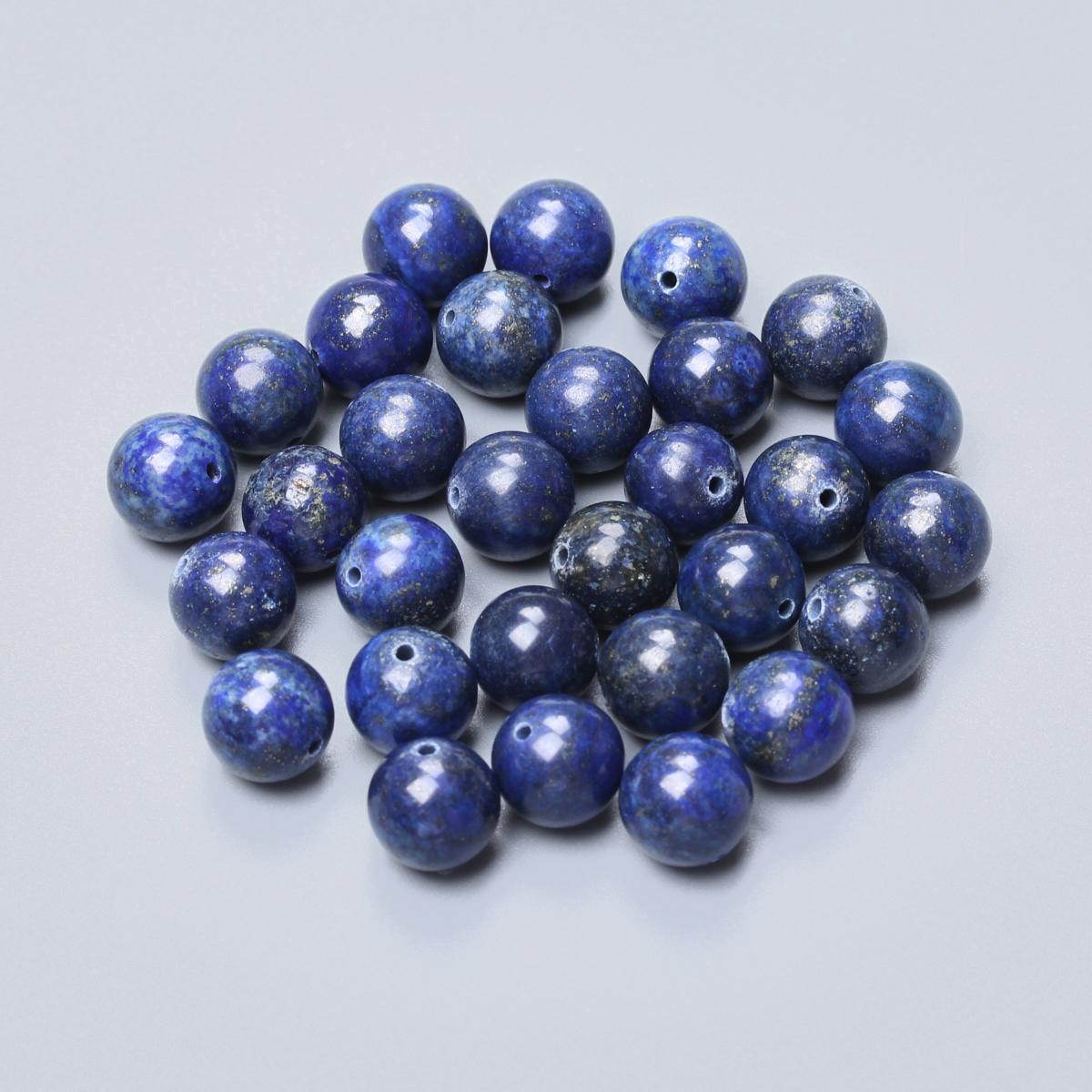 

60/50/40/30/20 шт 4/6/8/10/12 мм высокое количество натуральный камень лазурит свободные разделительные бусины DIY ювелирные изделия ручной работы бисерный материал аксессуар 10mm