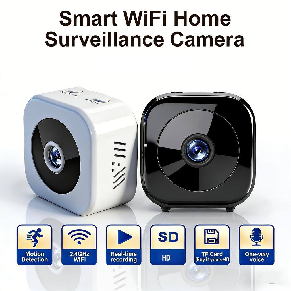 Mini Monitor Intelligente HD Wifi Telecamera di Sorveglianza Video Vocale Registratore DV Telecamera di Sicurezza Wireless Occulta da Interno Piccola Telecamera per Babysitter