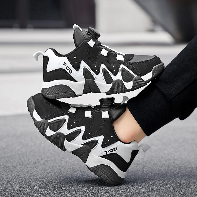 28-40 Children's Plus Size Simple and Stylish Rotating Buckle Outdoor Sports Shoes Casual Shoes Running Shoes