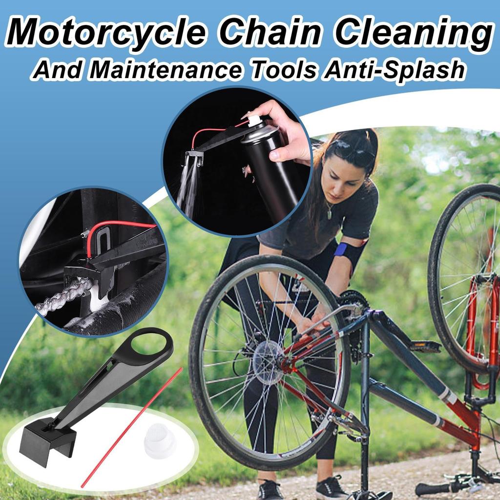 Motorcycle Lubricating Applicator, Chain Tool, Multifunctional Bike Oiler Aid, Bike Chain Wash