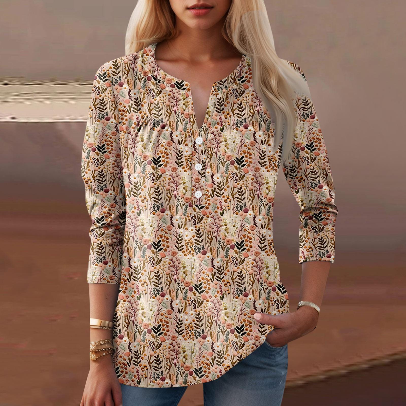 

Женская мода повседневный топ с длинным рукавом и круглым вырезом с цветочным принтом XXXL