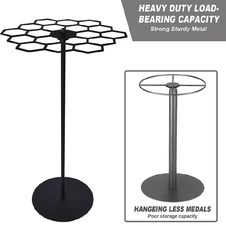 Medaillen-Präsentationsständer Drehbarer Metallständer Verstellbarer Ständer Stilvolles Medaillen-Präsentationsregal Geeignet für sportliche Leistungen