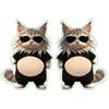3D Shiba Inu Dog & Cat Belly Stickers Super Soft Silicone Anti-Collision Sticker Cute Big Bellys Cushioned Protectors Stickers