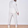 Men's Long Sleeve Linen Shirt Two-Piece Set: Summer Beachwear - Available In Black, White, Beige Solid Colors.