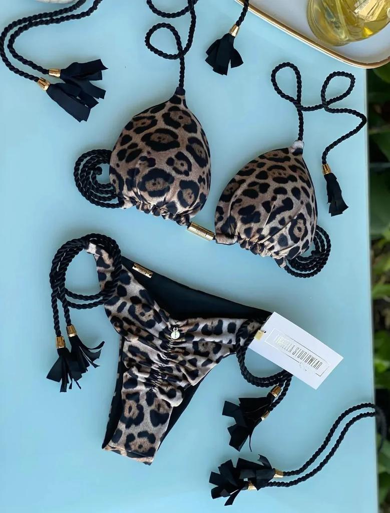 Swimwear Beach Vacation Outfits Thong Bikini Set Swimsuits Sexy Girl Bikinis Triangle Bandage Female Clothing Beachwear 2025