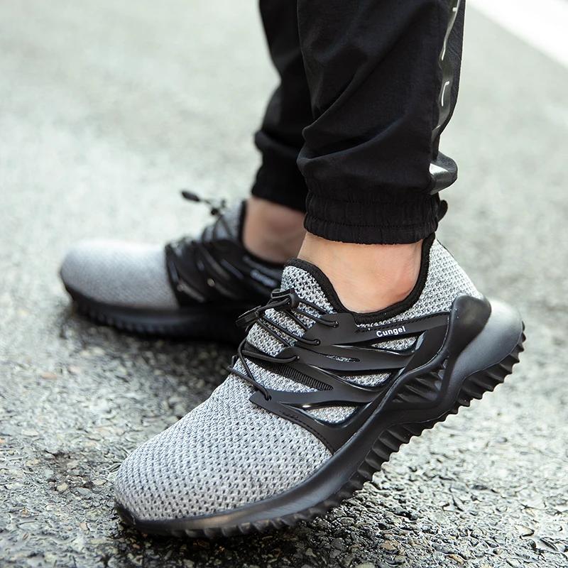 Scarpe antinfortunistiche con puntale in acciaio anti-schiacciamento e anti-perforazione Leggere Scarpe di Sicurezza da Lavoro Per Uomo Traspiranti Scarpe di Sicurezza Sportive Stivali da Lavoro