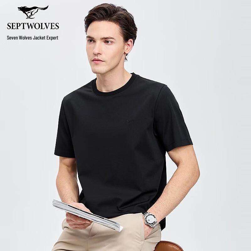 Septwolves Men s 10A Antibacterial Cool Round Neck Short Sleeve T-Shirt XL