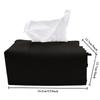 High Quality PU Leather Handbag Purse Tissue Box Holder Home Solid Color Storage Box Napkin Holder Tissue Boxes Napkin Holder