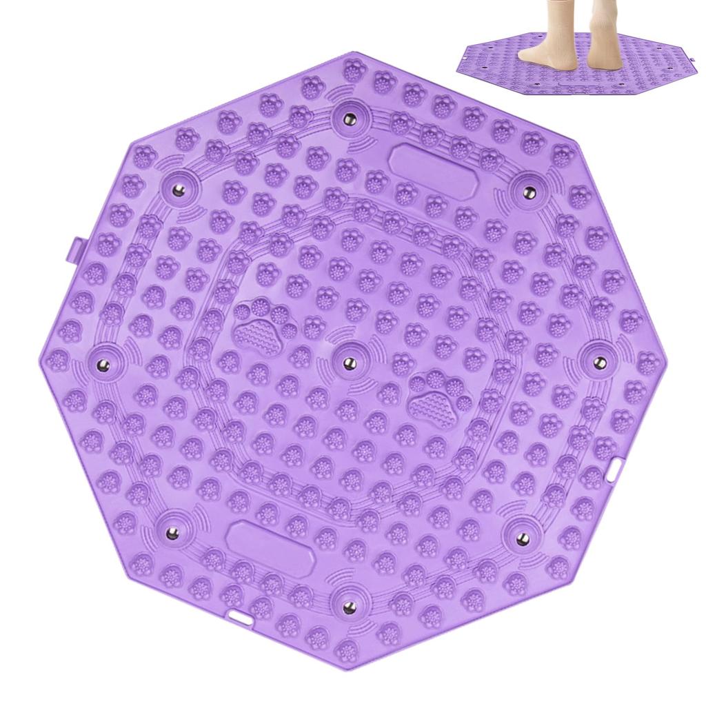 YOKELLMUX Foot Reflexology Shiatsu Foot Massager for Foot Loss and Fatigue for Home Foot Home and Office Round Mat, Board, Relief, Ergonomic,