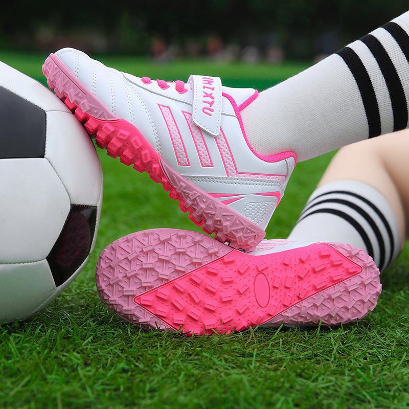 Foreign trade children's football shoes training shoes boys and girls primary and secondary school students kindergarten special broken nail TF spike