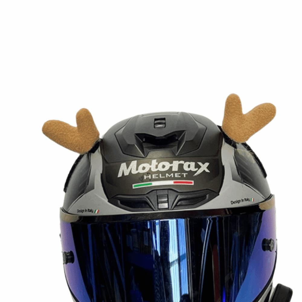 3D Motorcycle Helmet Decoration Self-adhesive Motorcycle Helmet Antlers  Holiday Atmosphere