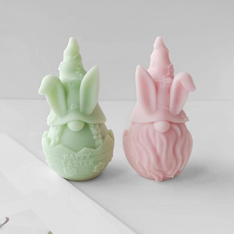 Faceless Dwarf Shape Silicone Molds DIY Crafts Plaster Mold Handmade Scented Candle Soap Table Ornament Mould Non-stick