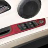 Red Carbon Fiber Sticker Car Inside Handle Window Control Panel Cover Trim Strips For BMW 3 E90 E92 E93 Car Inner