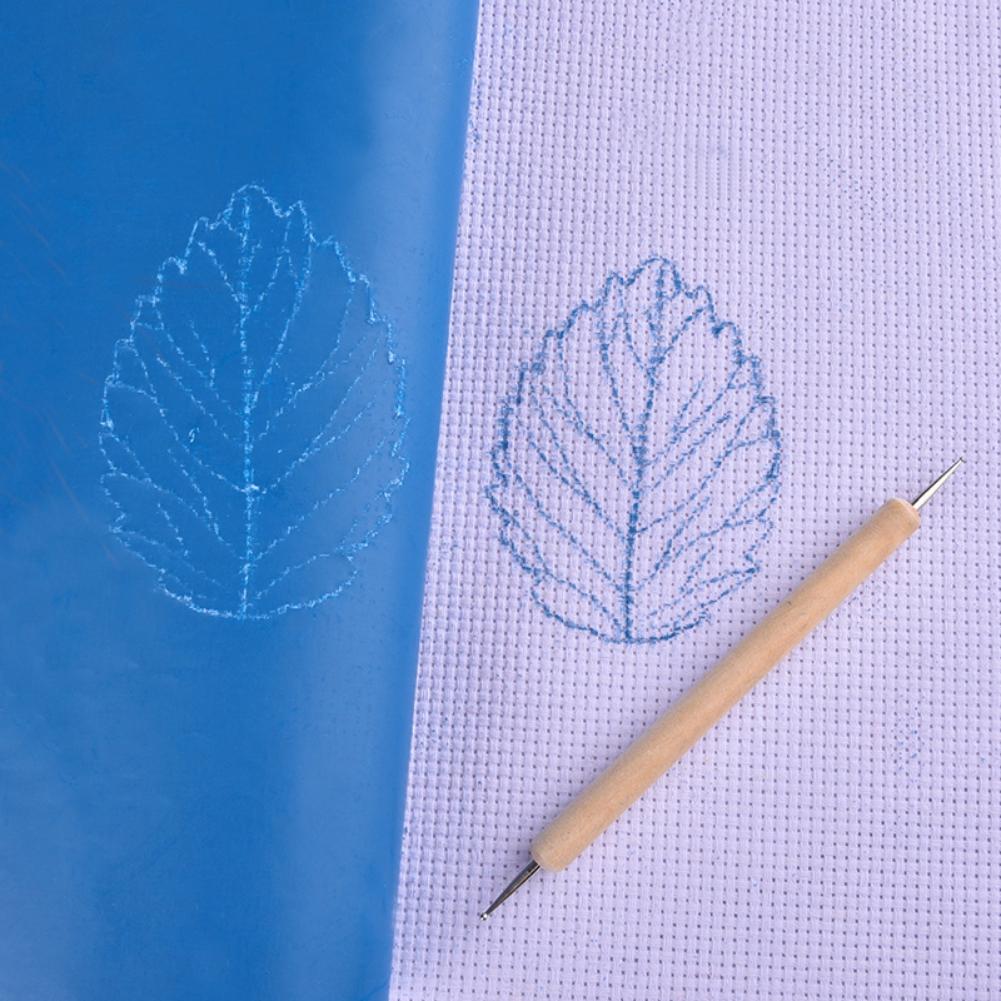 10Pcs Handmade Embroidery Transfer Paper With Iron Pen Kit For Craft-Carbon Water-Soluble Tracing Paper Diy Sewing Tools