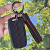 Stylish Line Decor Silicone Key Cover With Keychain, Shockproof Case For Suzuki Swift Grand Vitara SX4 S-Cross XL-7 Smart Key
