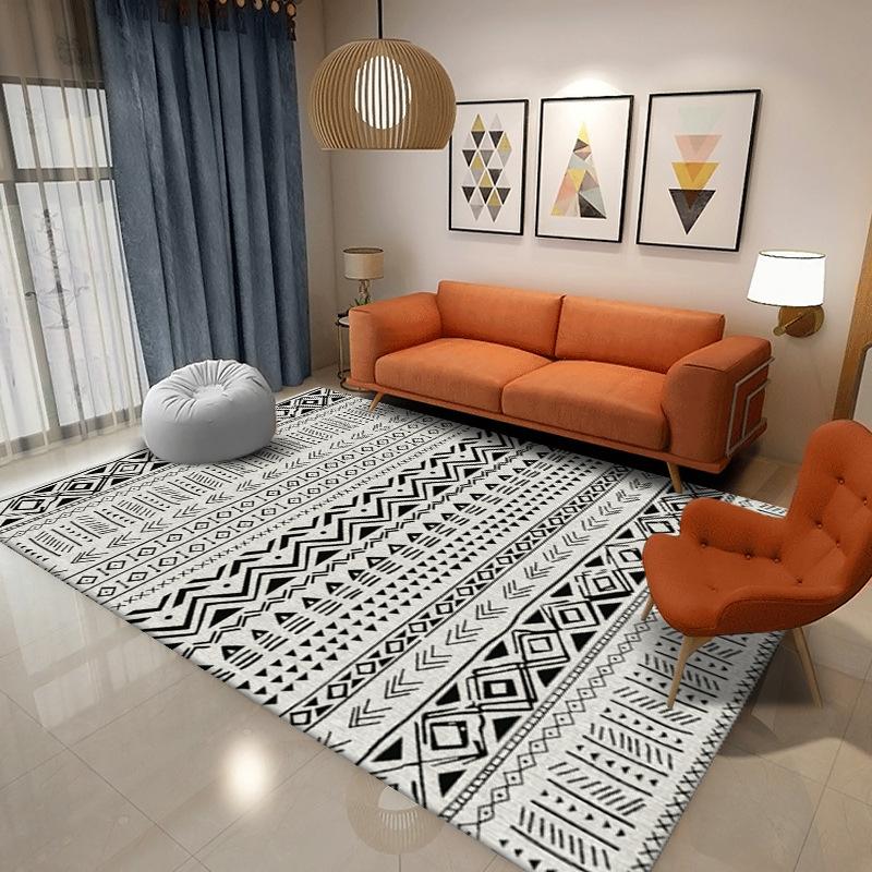 Bohemian Living Room Carpet Coffee Table Sofa Bedroom Room Bedside Carpet Home Large Area Floor Mat
